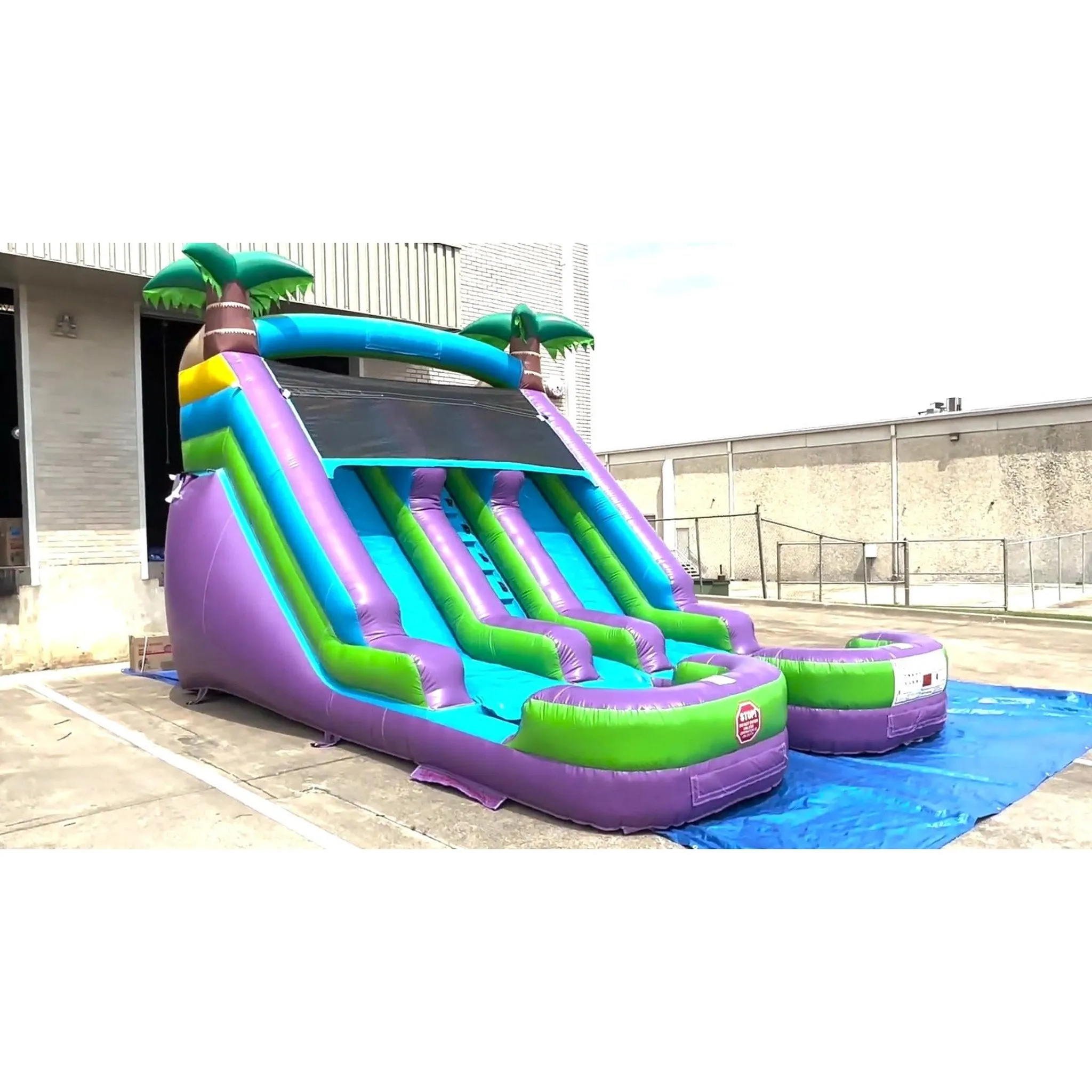 13' Lightweight Dual Lane Purple Slide