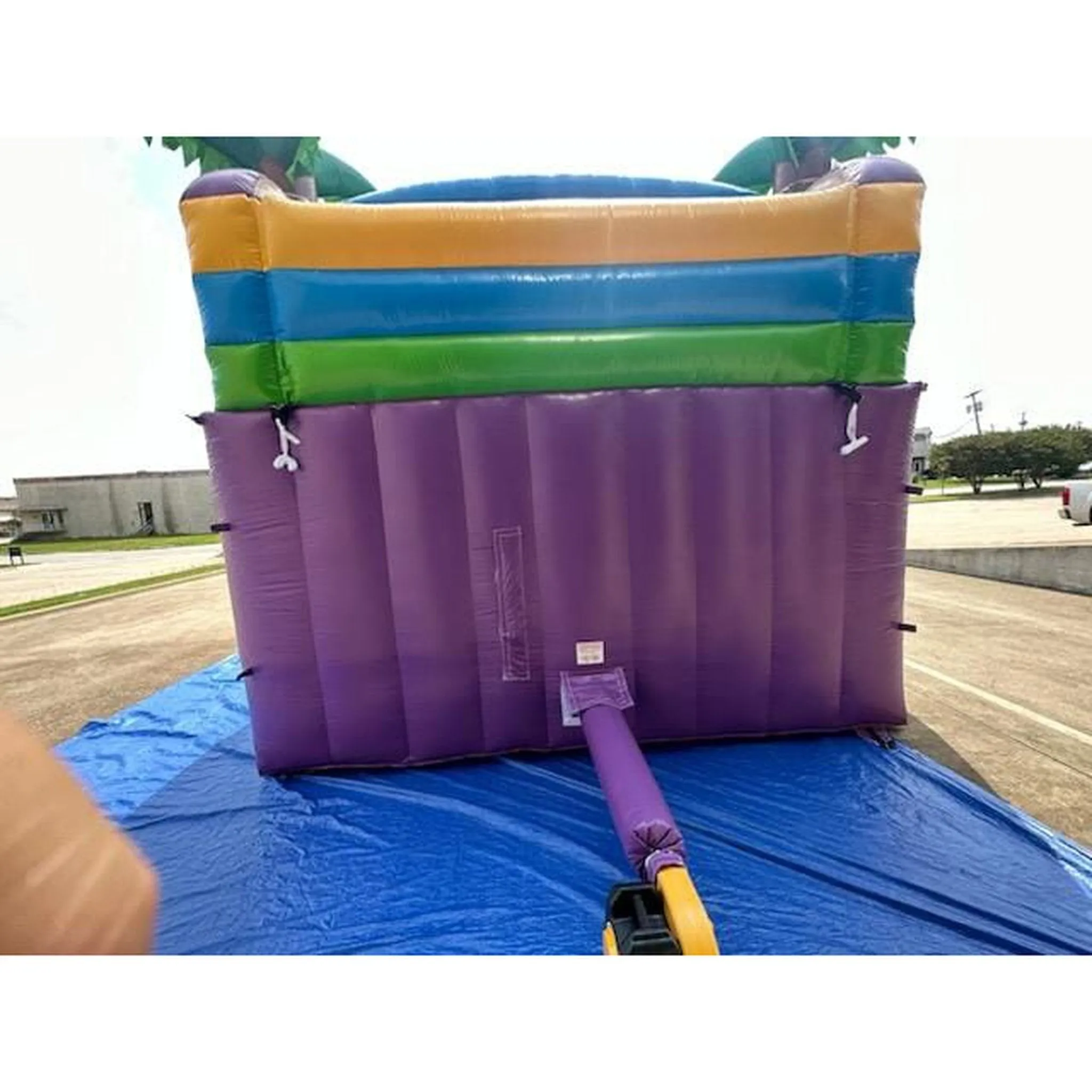 13' Lightweight Dual Lane Purple Slide