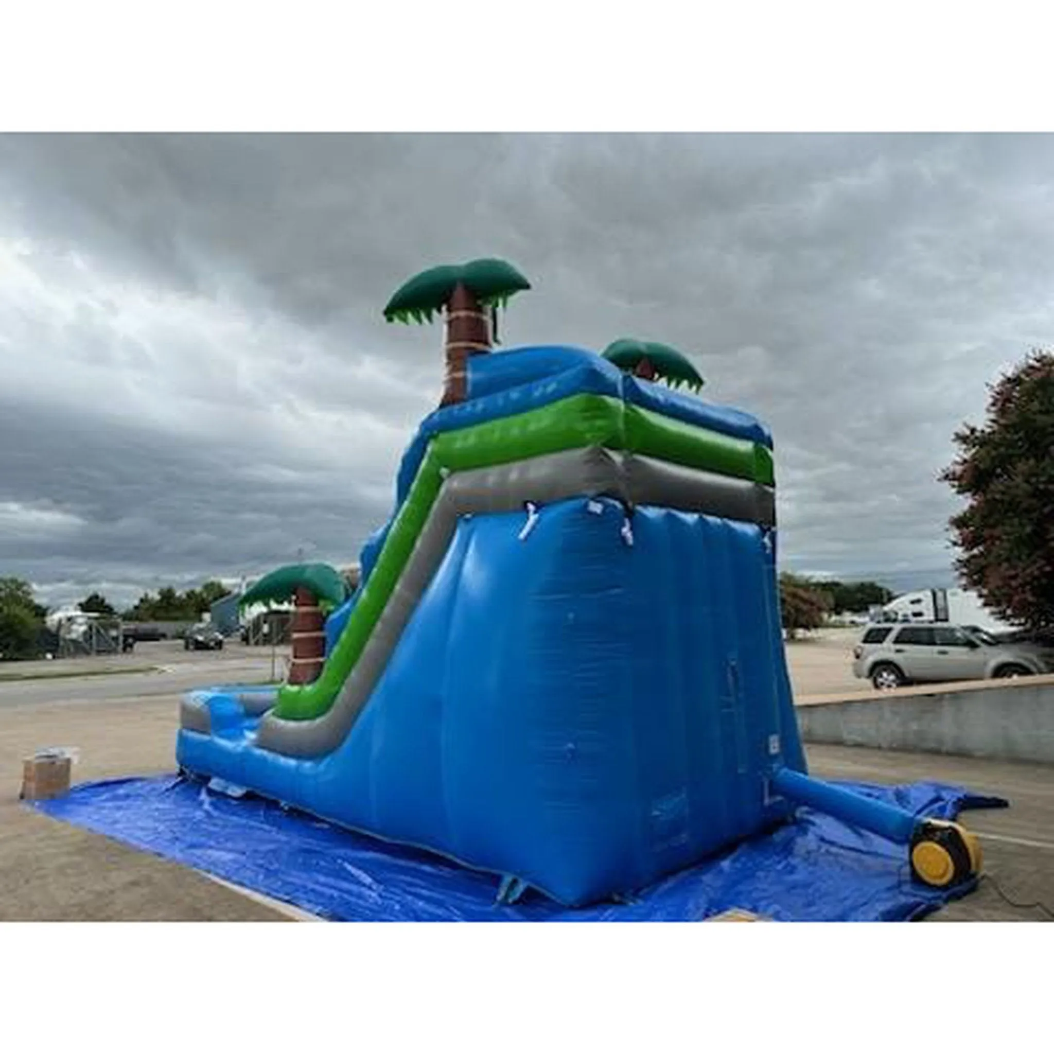 15' Lightweight Blue Tropical Slide