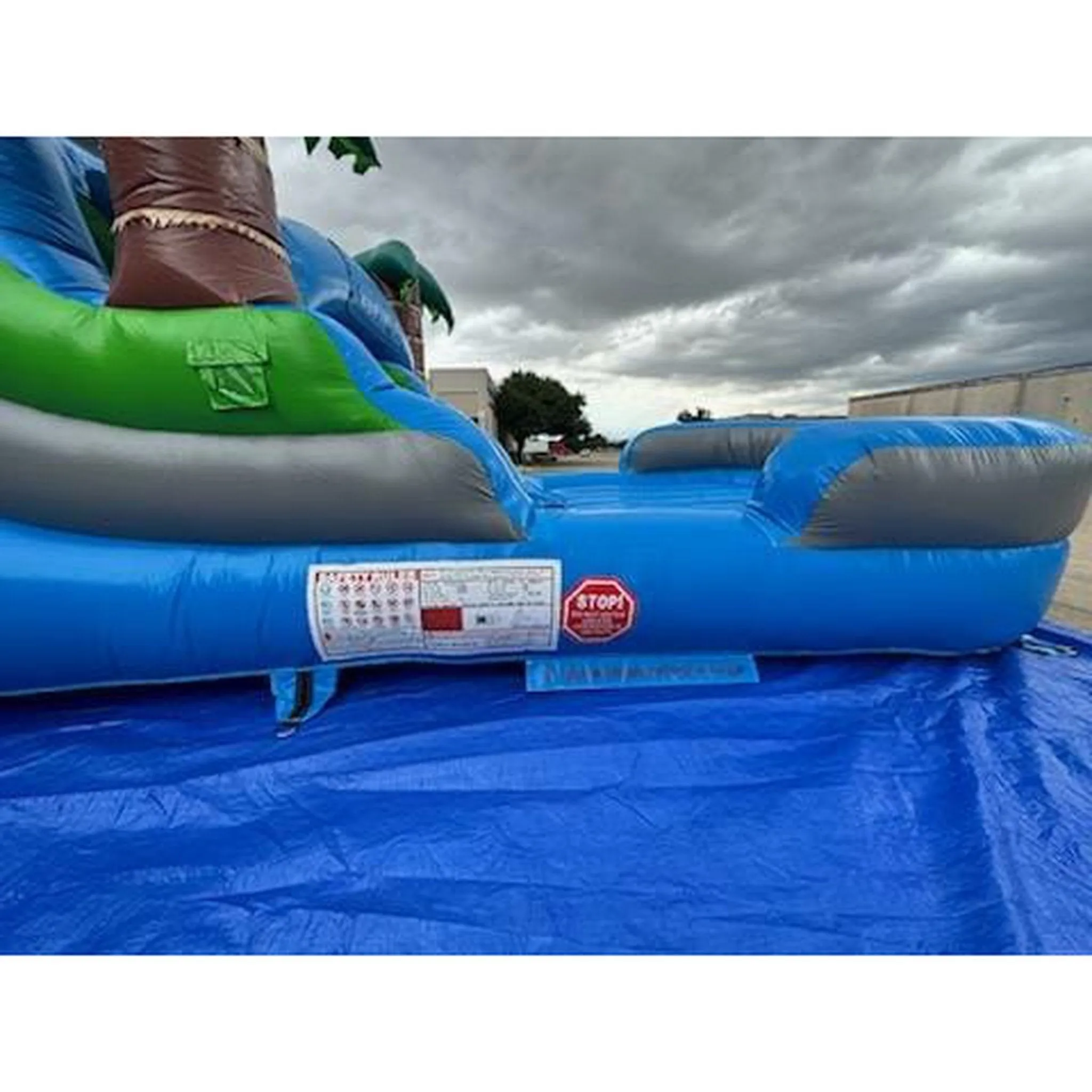 15' Lightweight Blue Tropical Slide