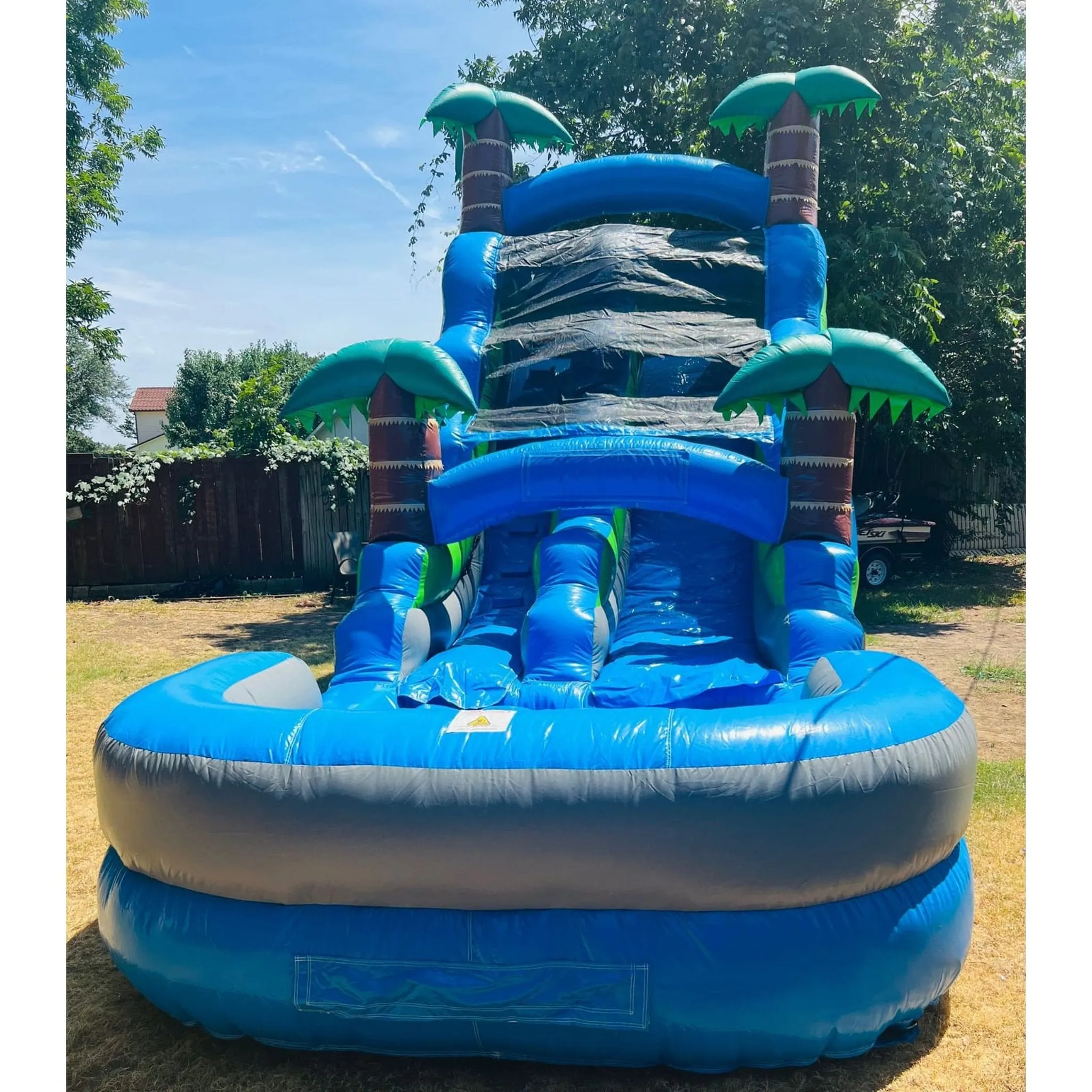 15' Lightweight Blue Tropical Slide