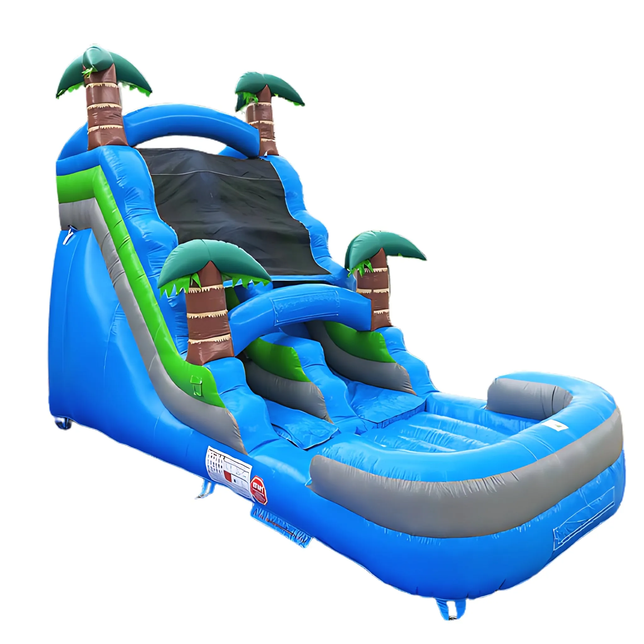 15' Lightweight Blue Tropical Slide
