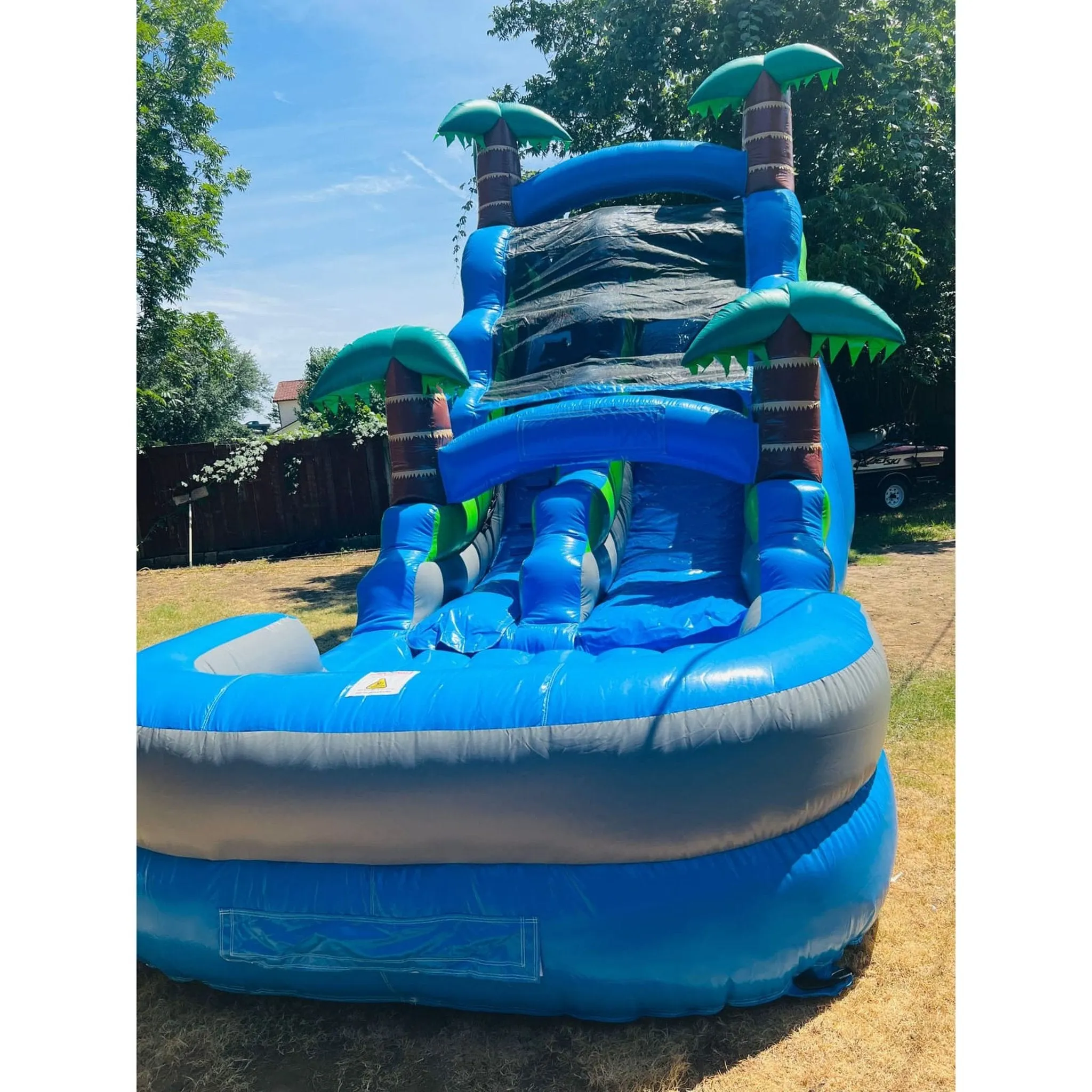 15' Lightweight Blue Tropical Slide
