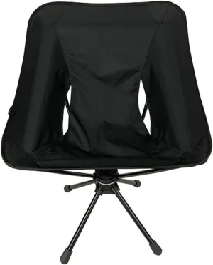 360 Rotating Outdoor Portable Folding Camping Chair Compact Swivel Seat for Fishing BBQ Hunting Hiking Beach Backpacking Tools