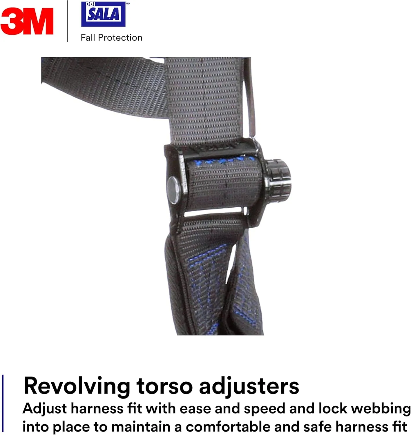 3M 1113001 DBI-SALA ExoFit X300 Comfort Vest Safety Harness Fall Protection, OSHA, ANSI, General Industry, Aluminum Back D-Ring, Auto-Locking Quick Connect Leg and Chest Straps, Small