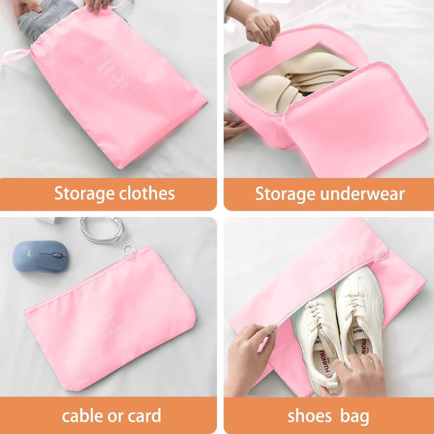 8 Set Packing Cubes for Suitcases, Compression Luggage Organizer for Travel Essentials, Large Mesh Packing Cubes