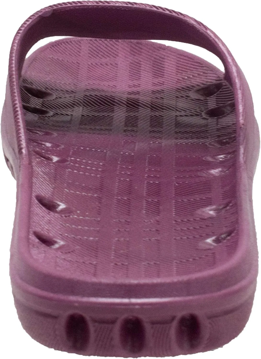 Ad Tec Women’s PVC Slide Sandal Shower Drainage Holes Comfortable, Non-Slip and Quick Dry, Casual Indoor/Outdoor Slippers