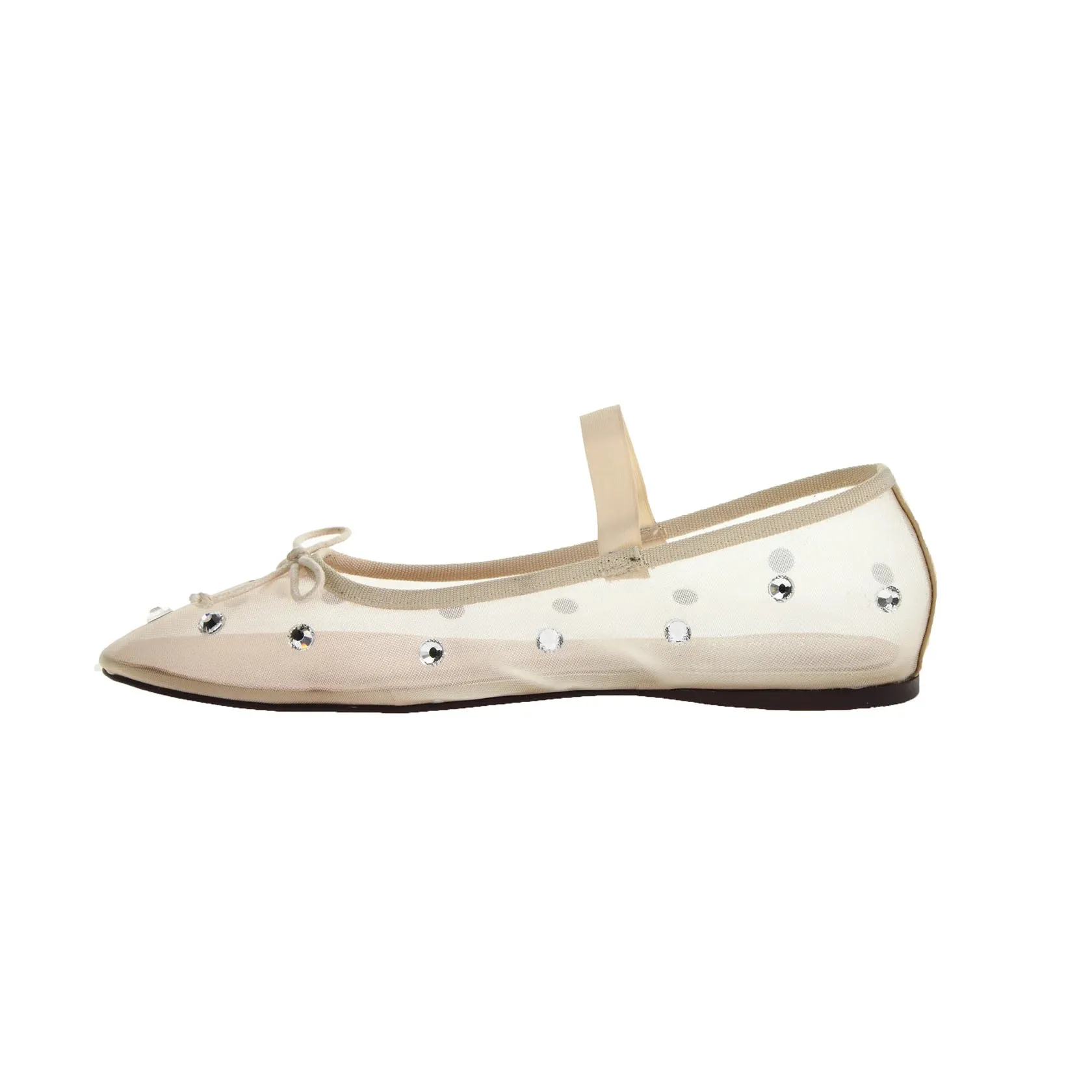 Adette Stone Mesh Flat