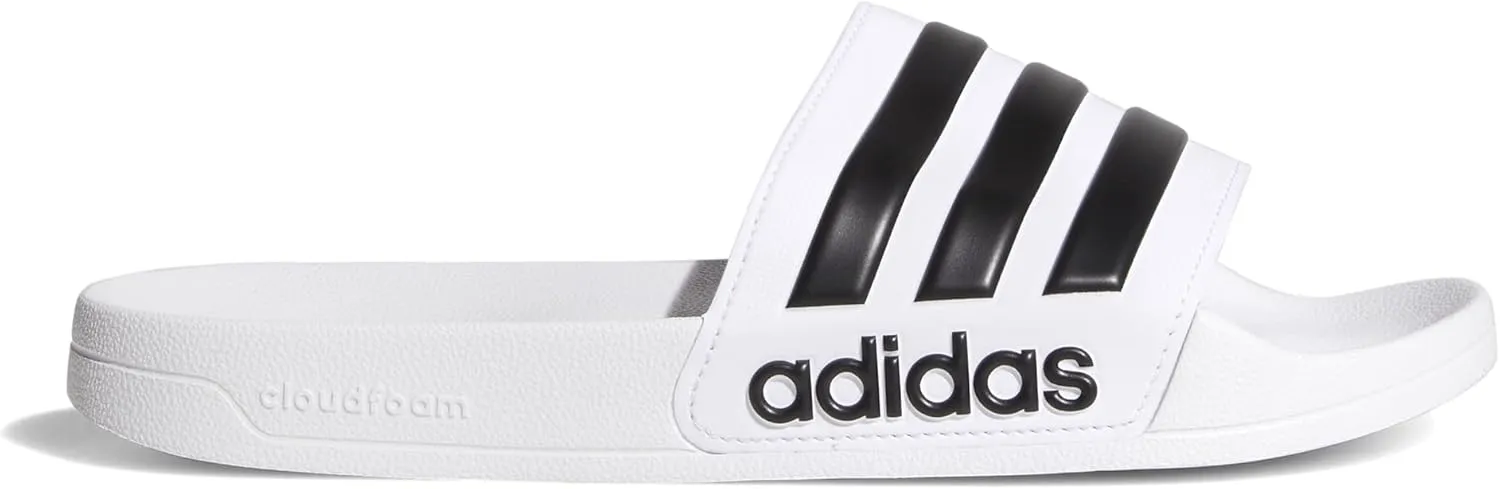 adidas Men's Slide Sandal, White Blanco, 5.5
