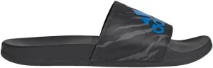 adidas Unisex Adilette Comfort Sandals Slide, Carbon/Blue Rush/Carbon, 18 US Men