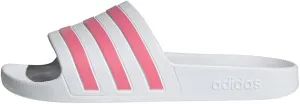 adidas Unisex's Adilette Aqua Slide Sandal, Bianco Ftwbla Tonros Ftwbla, 8 US