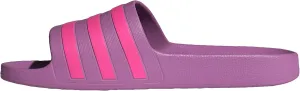adidas Women's Adilette Aqua Slide Sandal, Preloved Purple/Lucid Pink/Preloved Purple, 10
