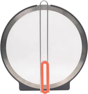 AirHood Self-Standing Splatter Screen – Heavy-Duty Stainless Steel Grease Guard for Frying Pans & Induction Cookers – Heat-Resistant, BPA-Free, Dishwasher Safe, Compact Storage