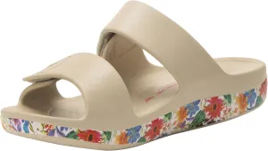 Alegria Women Orbyt Double Strap Lightweight Recovery Slide Sandal With Arch Support