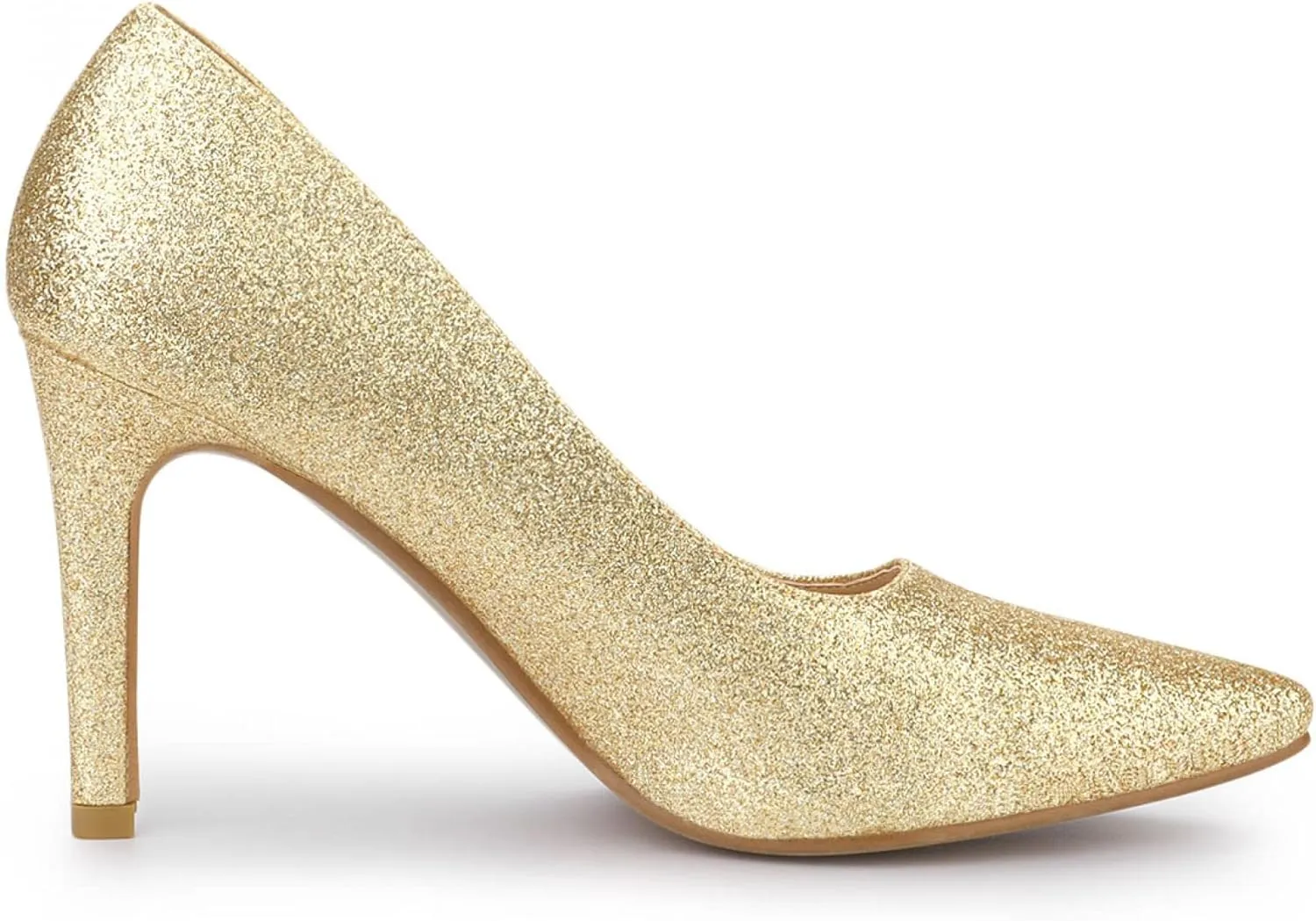 Allegra K Women's Party Glitter Stiletto High Heels Pumps