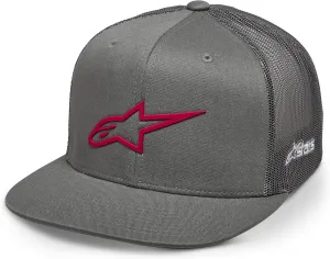 Alpinestars 1214-81723-1135-OS: 3D Ageless Trucker Hat Grey/Red