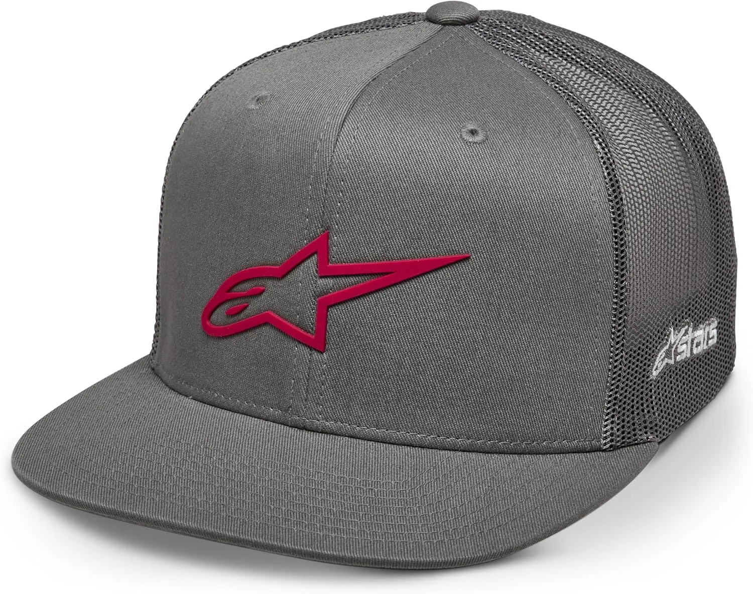 Alpinestars 1214-81723-1135-OS: 3D Ageless Trucker Hat Grey/Red