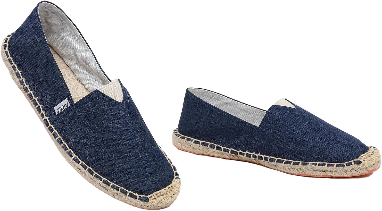 Altxic Men's Closed Toe Comfortable Canvas Slip on Flat Espadrilles