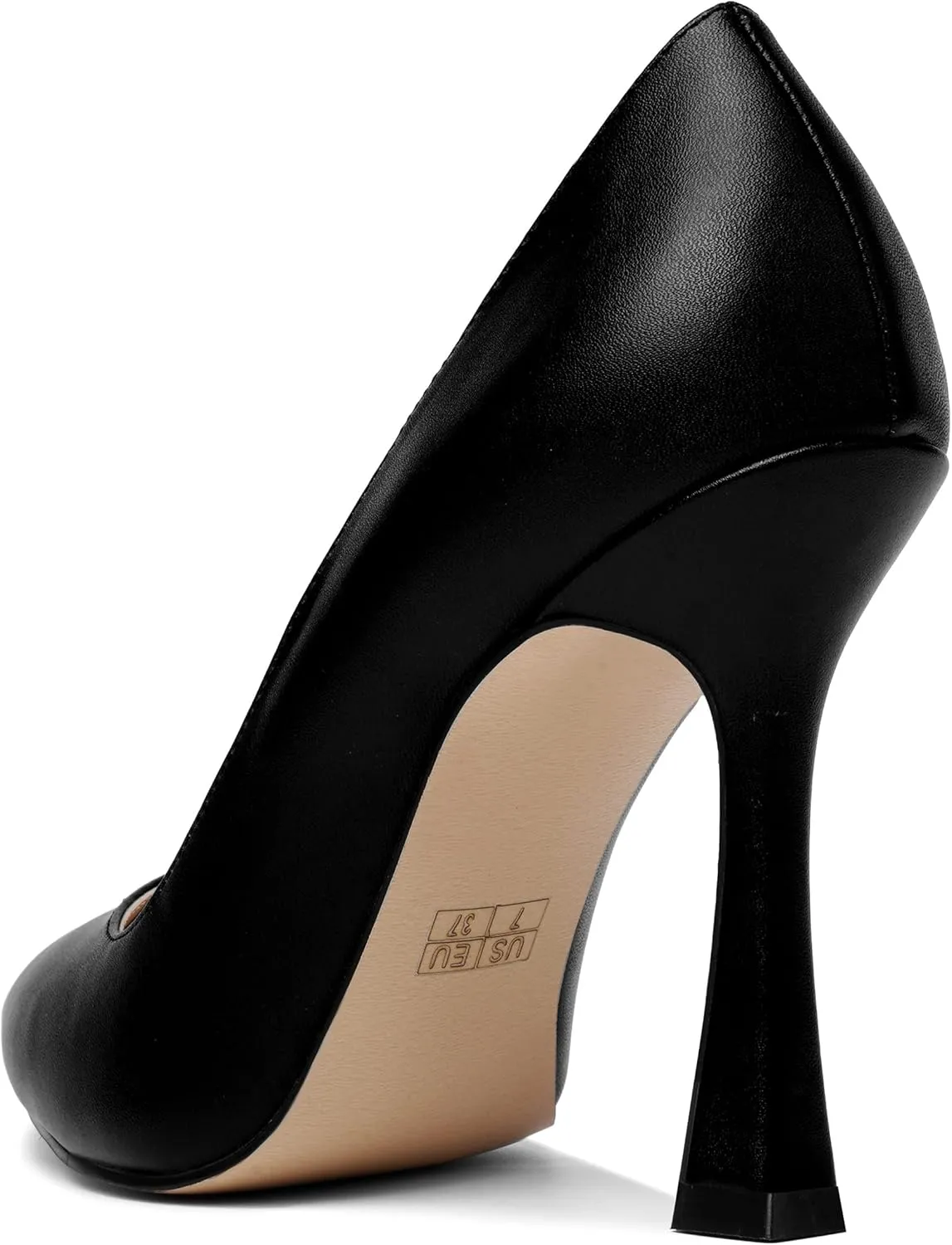 AMBELIGHT Womens Solid Dress Slip On Matte Elegant Pointed Toe Stiletto High Heel Pumps Shoes 4 Inch
