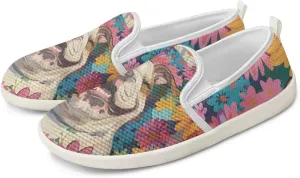 Animal Print Running Shoes | Flats for Women | Tennis Shoes | Slip Resistant Work Shoes