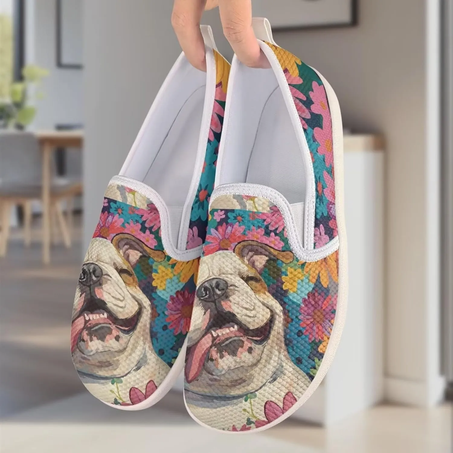 Animal Print Running Shoes | Flats for Women | Tennis Shoes | Slip Resistant Work Shoes