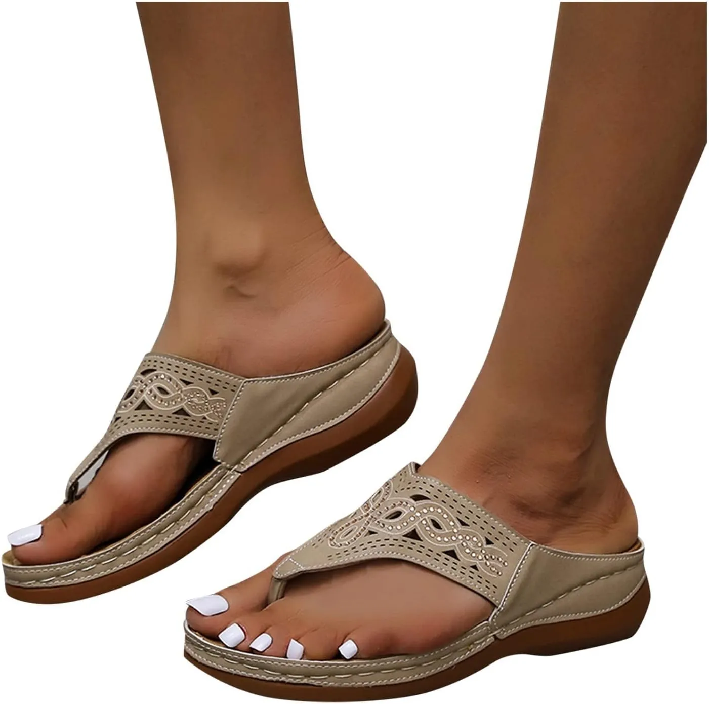 Arch Support Orthopedic Sandals for Women Comfortable Walking Shoes Lightweight Adjustable Straps Summer Beach Casual Outdoor Recovery Slides