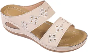 Arch Support Sandals for Women Comfort Wedge Shoes Summer Wedges Slides Orthotic Walking Sandal 2025 New
