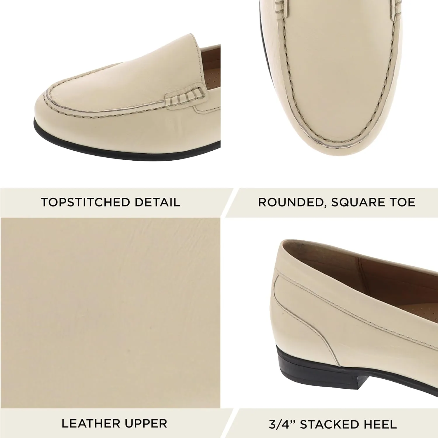 ARRAY Women's Katie Classic Slip-On Leather Loafer