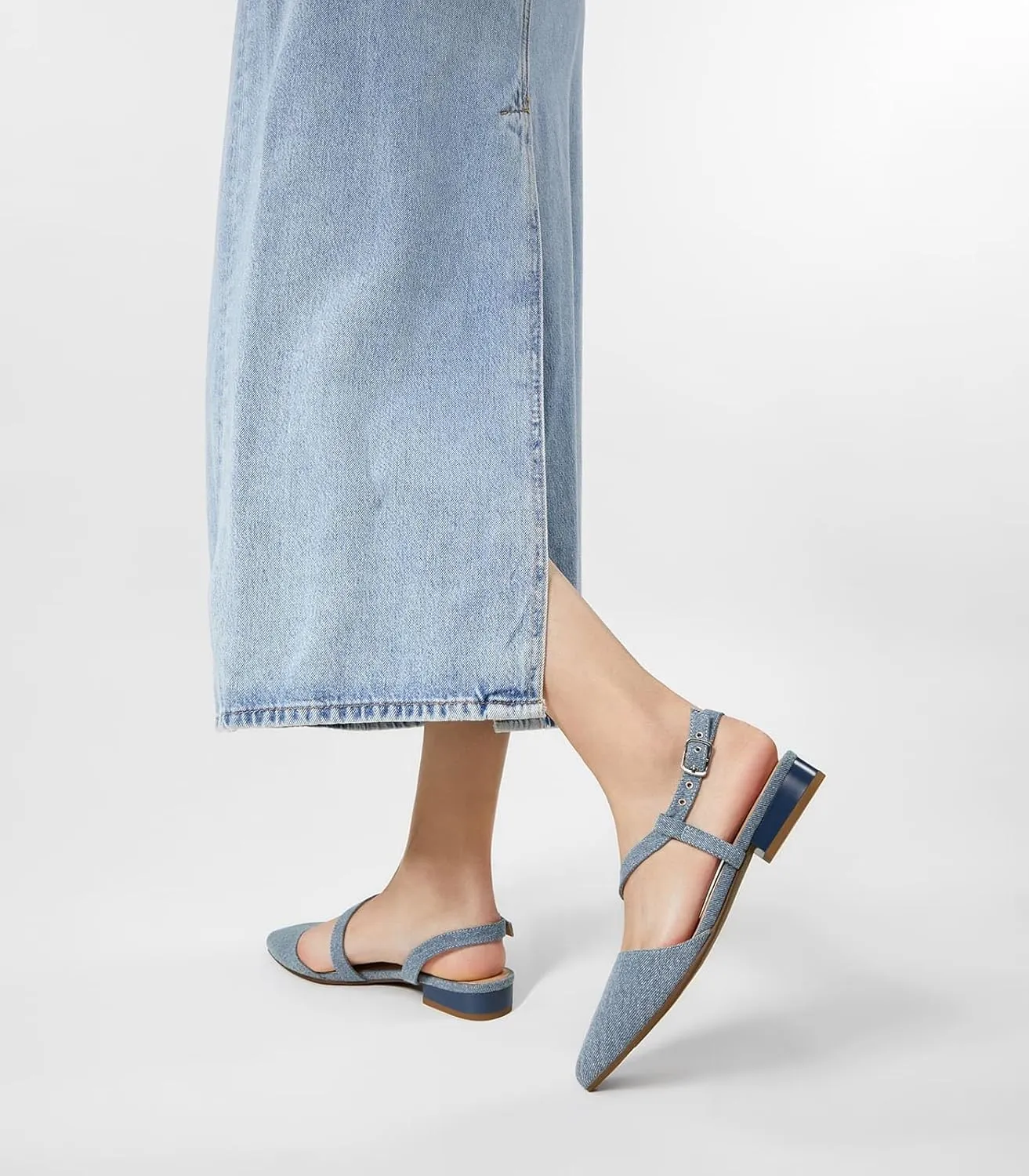 Arromic Slingback Flats for Women Pointed Toe Flat Shoe Comfortable Leather Casual Fashion Dress Work Office Shoes