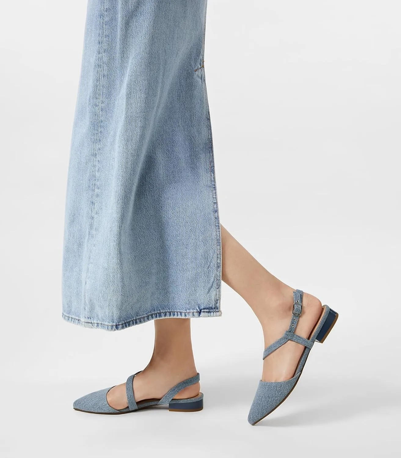 Arromic Slingback Flats for Women Pointed Toe Flat Shoe Comfortable Leather Casual Fashion Dress Work Office Shoes