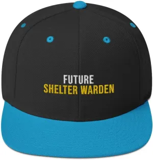 Artist Unknown Future Shelter Warden Hat (Embroidered Snapback Cap) Shelter Warden Apparel