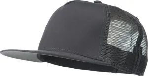 Ashen Fane 5 Panel Flat Visor Mesh Back Trucker Snapback Hat