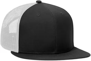 Ashen Fane 6 Panel Mid Profile Mesh Back Structured Trucker Adjustable Snapback Hat