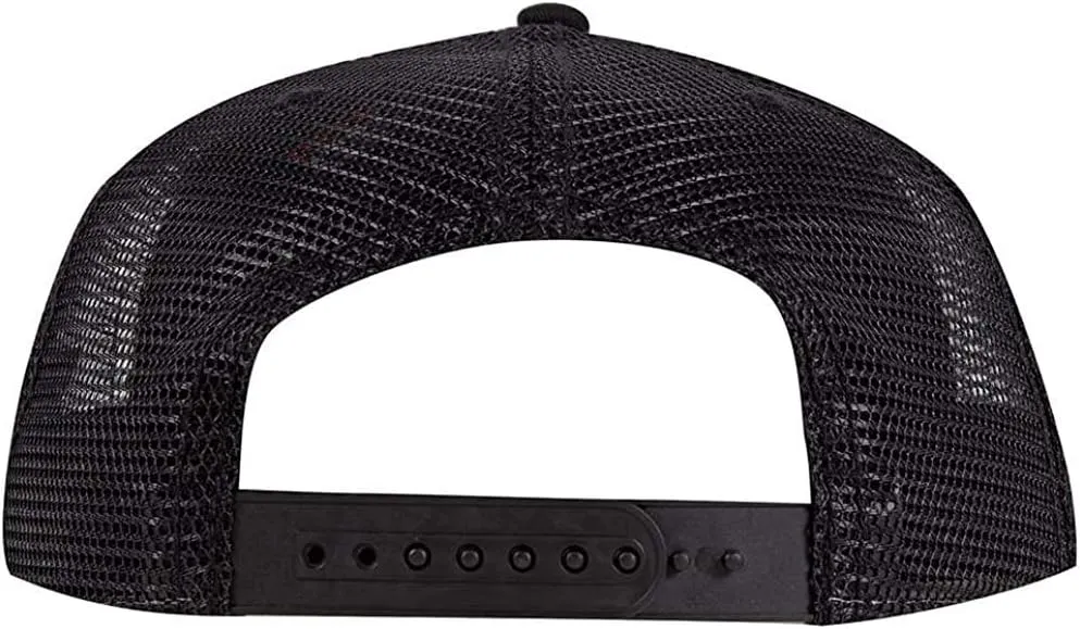 Ashen Fane Cork Flat Visor 5 Panel Snapback Mesh Back Trucker Hat