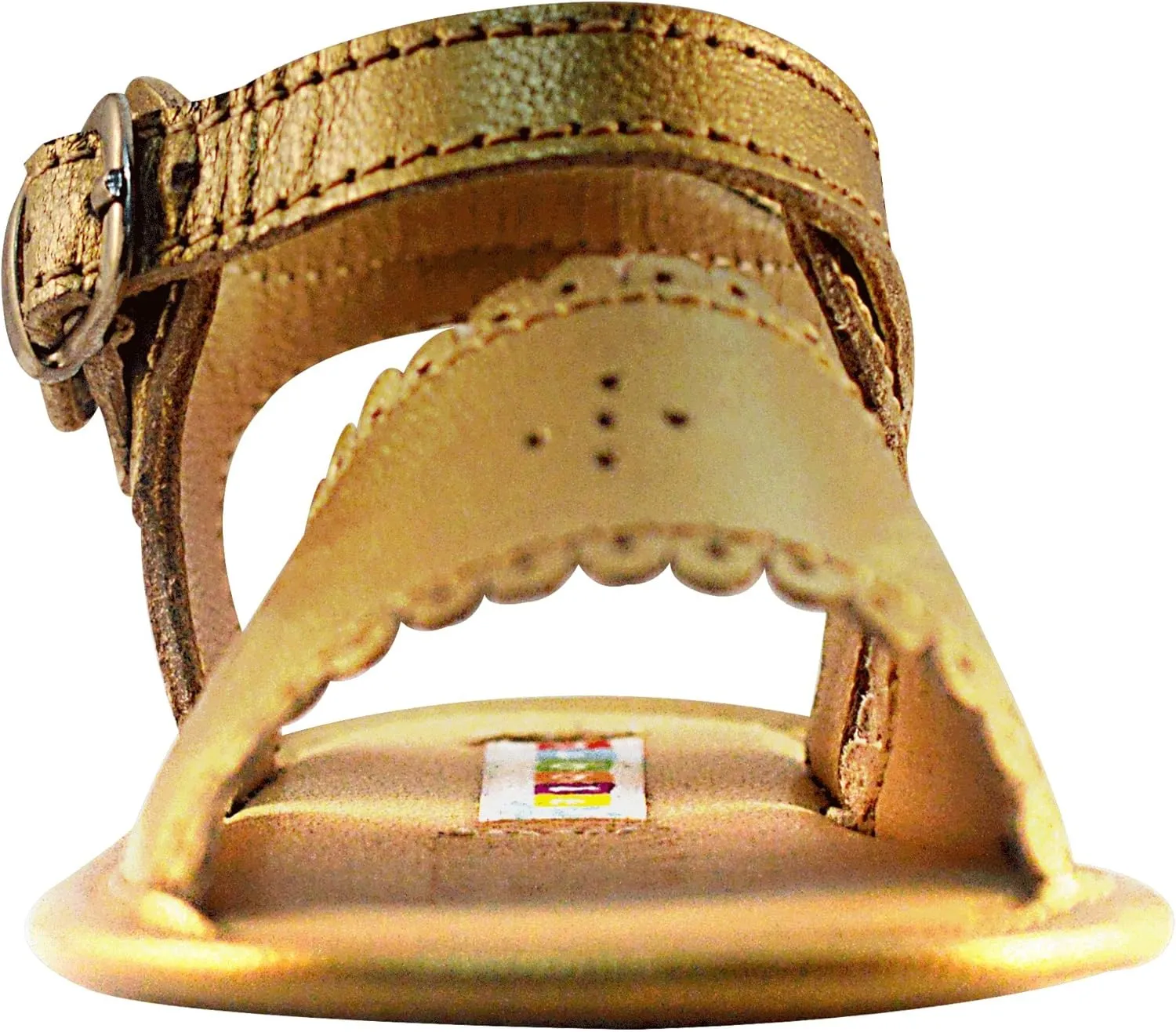 Baby Girls Gold Sandal Leather Shoes Milette