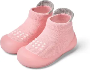 Baby Sock Shoes Baby Walking Shoes Infant Non-Slip Breathable Slippers with Soft Rubber Sole Baby Boys Girls Sneakers