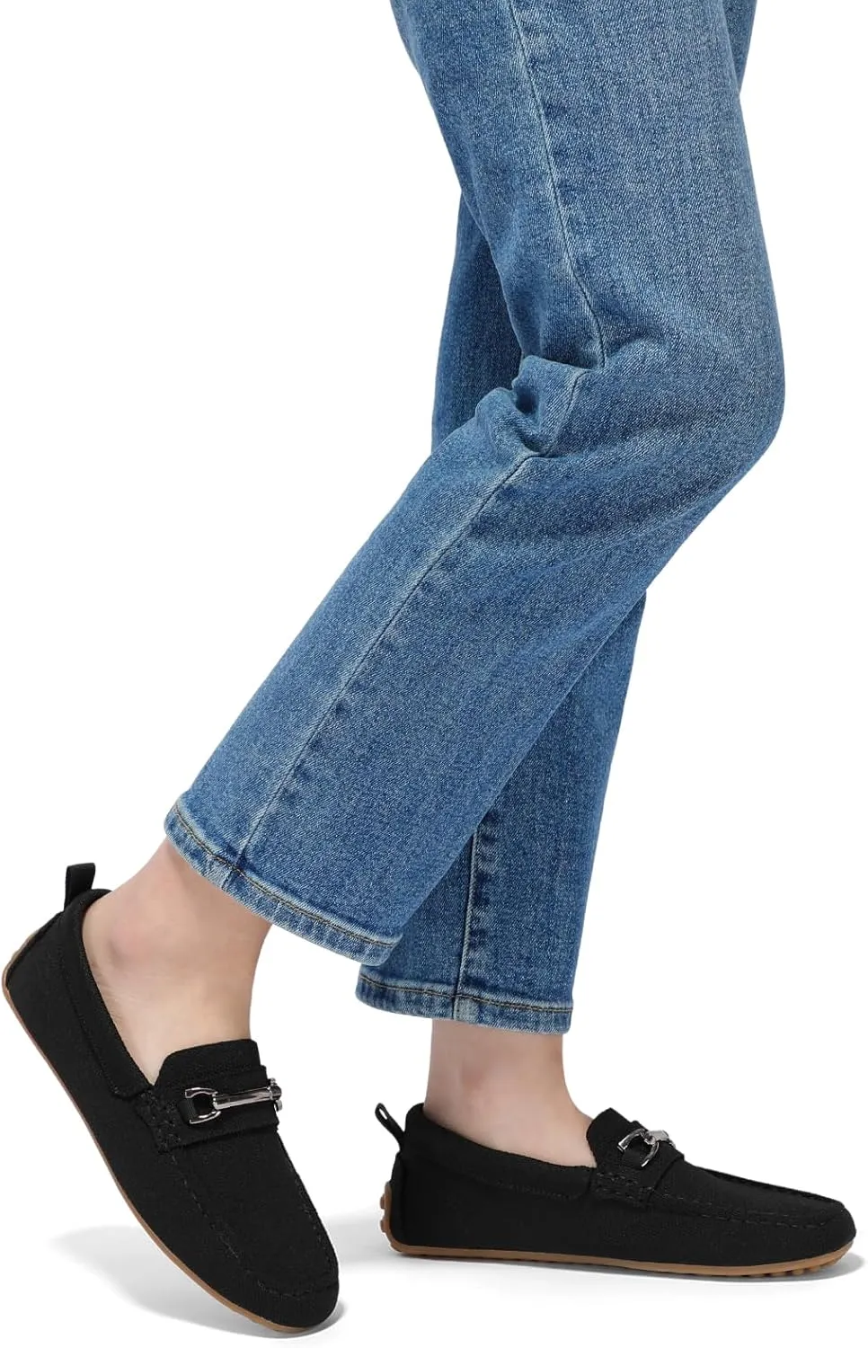 Bacia Knit Womens Loafers Comfortable Flat Dress Shoes for Office Work