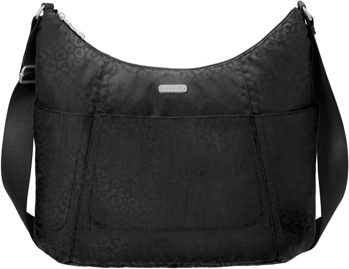 Baggallini Hobo Tote - Lightweight, Water-Resistant Travel Purse With Multiple Pockets and Removable Wristlet