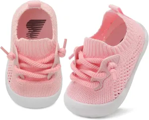 BARERUN Baby Shoes Baby First Walking Shoes Infant Sneakers Wide Barefoot Slip on Soft Sole Boys Girls Crib Shoe Toddler Breathable Lightweight House Socks