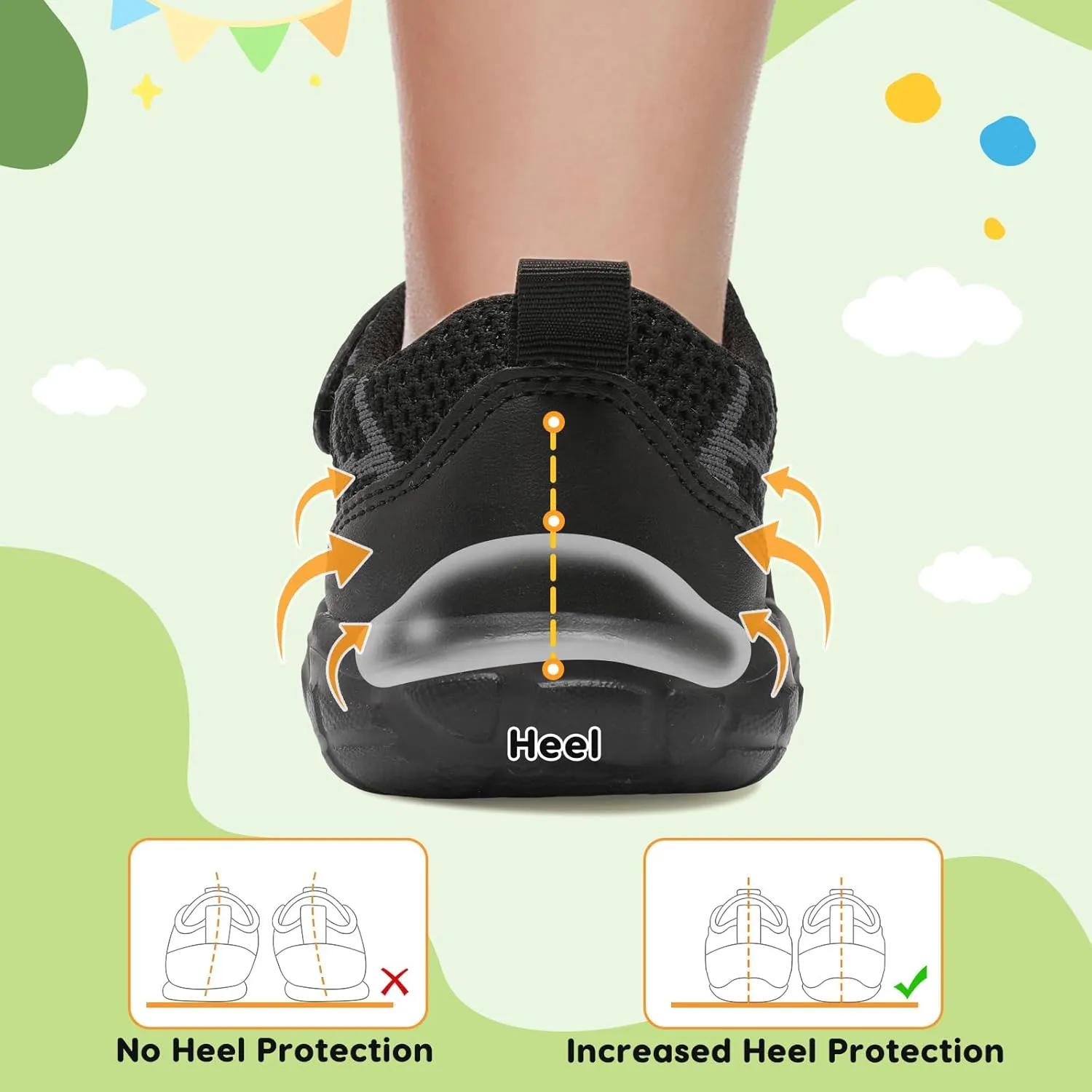 BARERUN Toddler Shoes Boys Girls Barefoot Shoes Kids Breathable Sneakers School Tennis Shoes Slip on Running Shoes Infant Toddler Walking Shoes