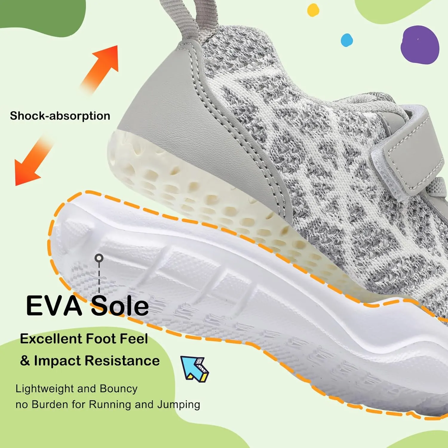 BARERUN Toddler Shoes Boys Girls Barefoot Shoes Kids Breathable Sneakers School Tennis Shoes Slip on Running Shoes Infant Toddler Walking Shoes