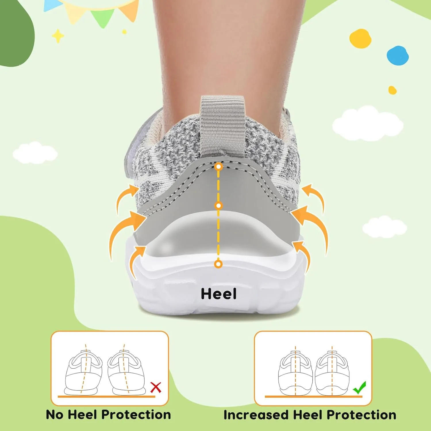 BARERUN Toddler Shoes Boys Girls Barefoot Shoes Kids Breathable Sneakers School Tennis Shoes Slip on Running Shoes Infant Toddler Walking Shoes