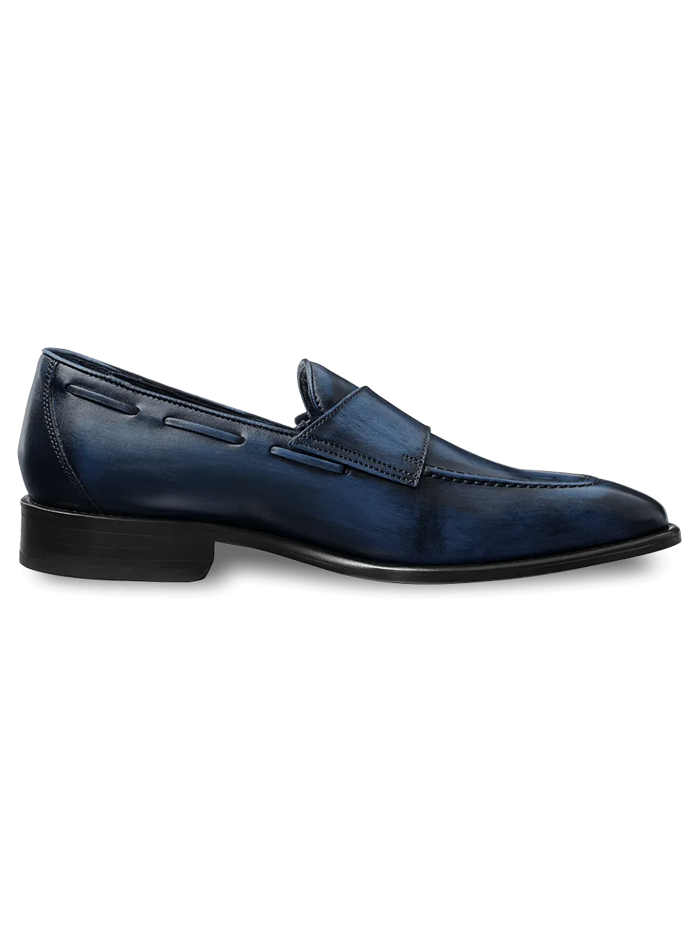 Barrett Monk Strap Loafer - Deep Blue