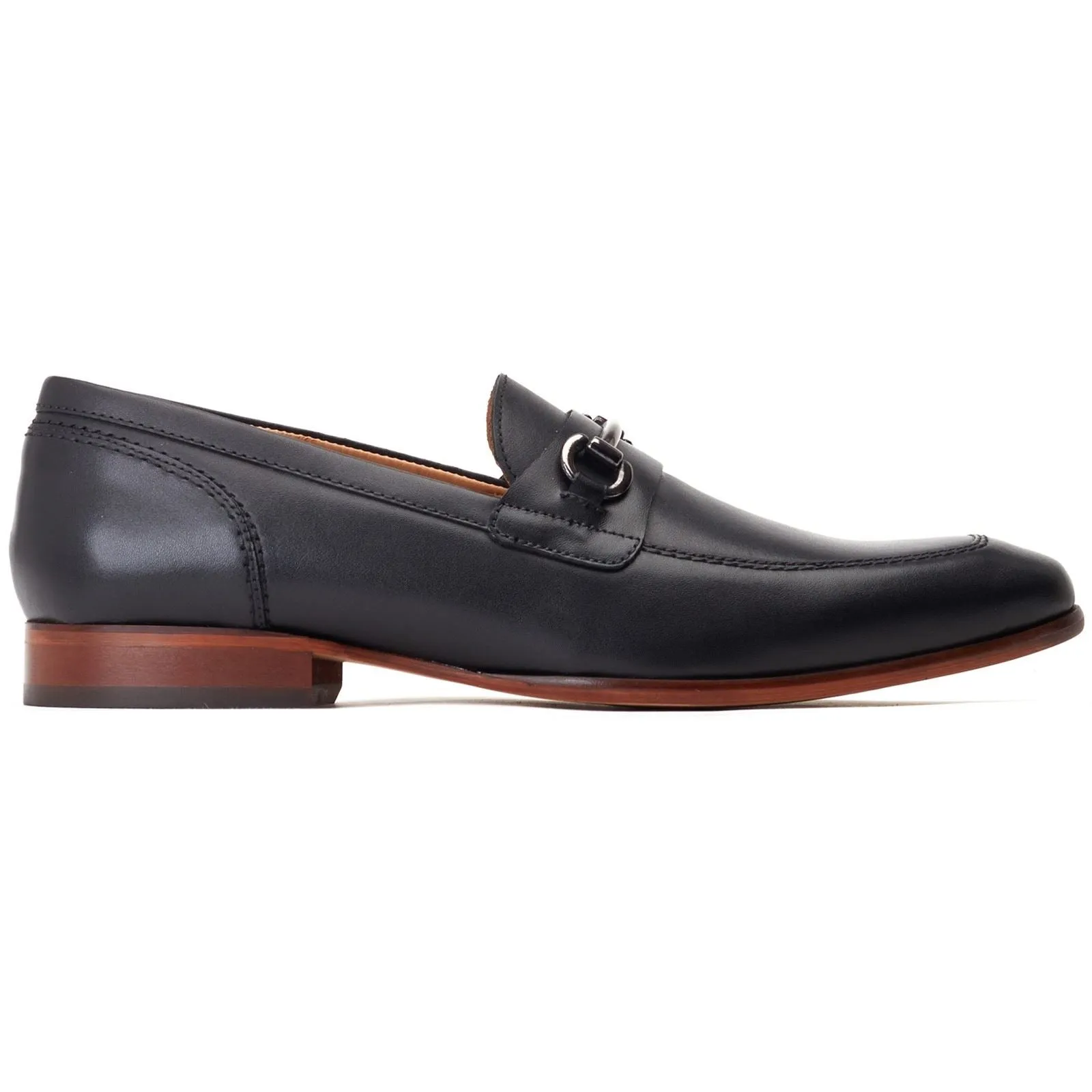 Base London Men's Russo Buckle Loafer in Black