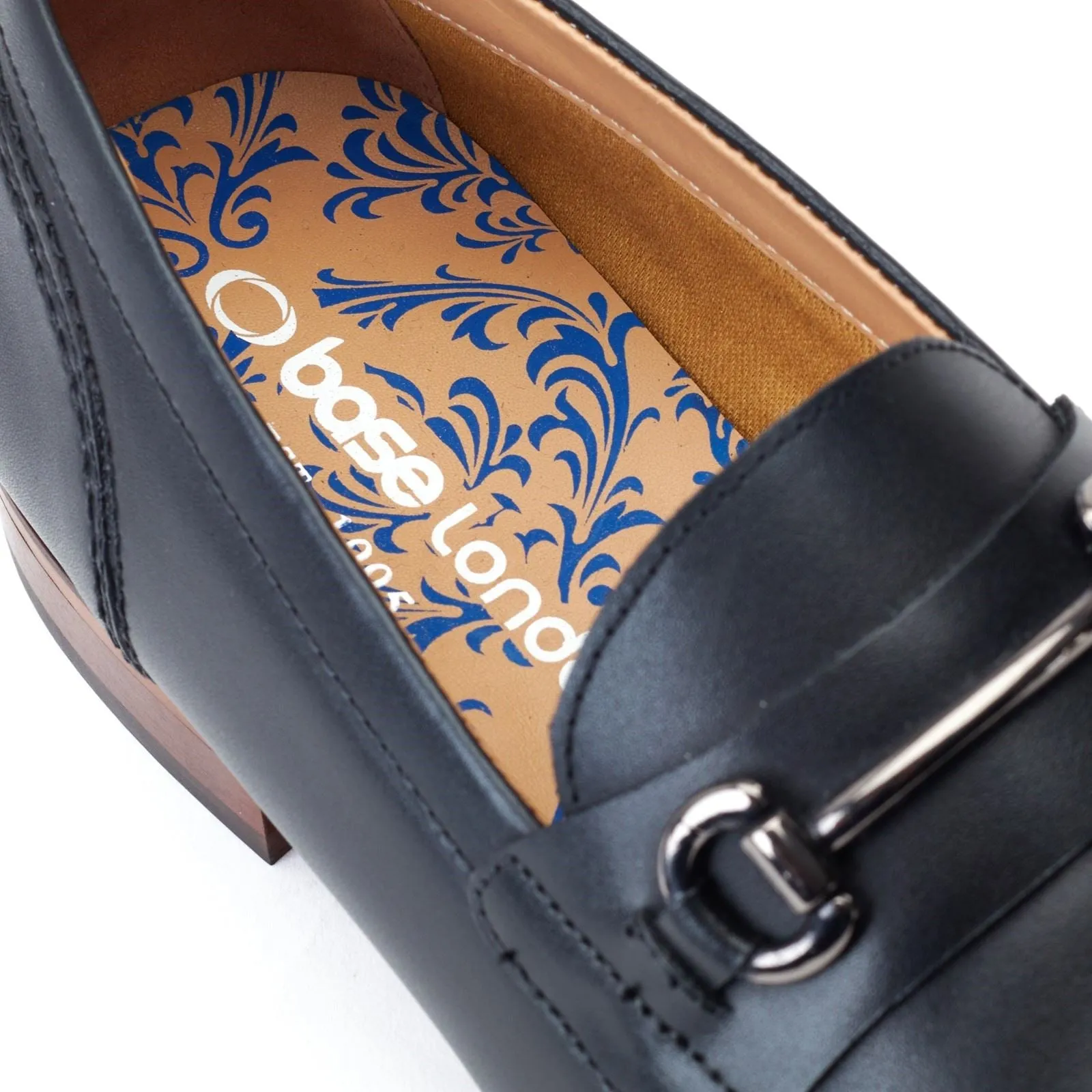 Base London Men's Russo Buckle Loafer in Black