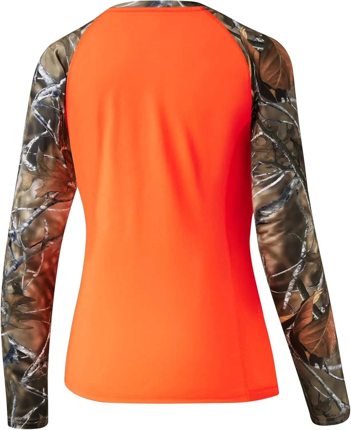 BASSDASH Women’s Camo Hunting Shirt Long Sleeve UPF 50  Sun Protection Performance Tee Fishing Hiking