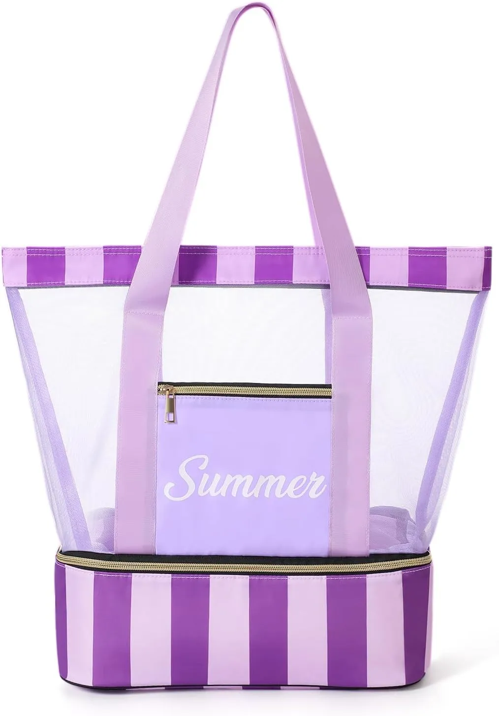 Beach Bags for Women - Dry/Wet Separation Mesh Large Beach Bag, Tote Bag for Women Swim Gym