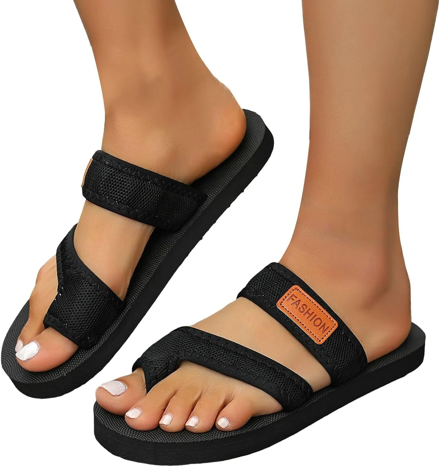 Beach Sandals for Summer Spring And Summer Women's Thong Sandals Fashion Leisure Mesh Lightweight Flat Toe Beach