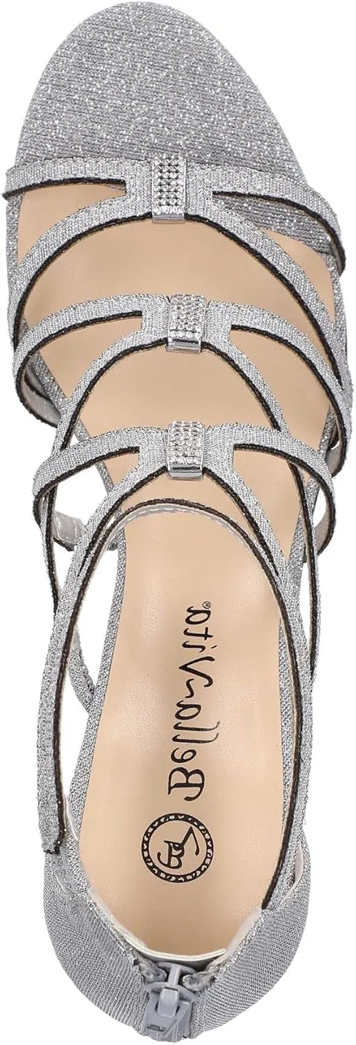 Bella Vita Womens Karlette Faux Suede Slip On Strappy Sandals