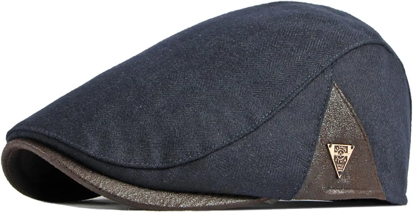 Beret Hat for Men in Autumn and Winter, Retro British and Warm Beret for Women, Literary and Artistic Progressive Hat